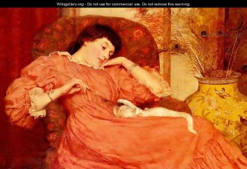 Frank Markham Skipworth (1854 - 1929) English painter /Indolence