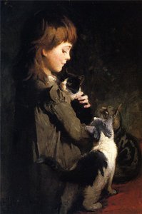 Abbott Handerson Thayer (1849 - 1921) American painterAlbert Edelfelt (1854 - 1905) Finnish painter