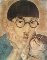 Tsuguharu Léonard  Foujita (1886- 1968) selfportrait