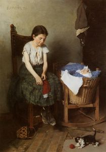Anton Laupheimer (1848 - 1927) German painter