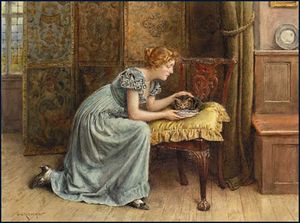 George Goodwin Kilburne (1839 - 1924) Engish painter