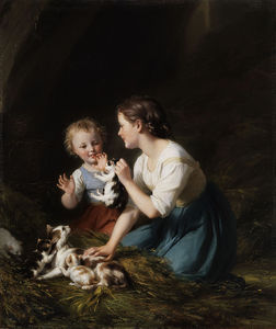 Fritz Zuber-Buhler (1822 - 1896) Swiss painter