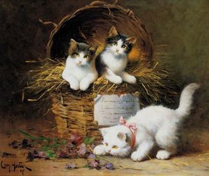 Leon Charles Huber (1858- 1928) French painter