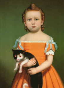 William Thompson Bartoll girl in orange dress