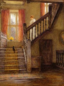 Helen Allingham (1848 - 1926) English painter / das Treppenhaus