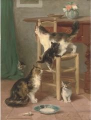 Louis Eugène Lambert  (1825 - 1900) French painter