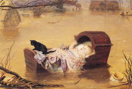 John Everett Millais (1829 - 1896) a flood