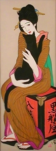 Takehisa Yumeji (1884 - 1934) Japanese painter / Kurofuneya
