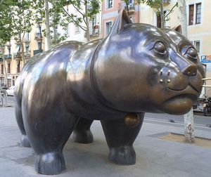 Fernando Botero /sculpture gato